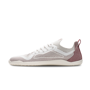 Primus Lite Knit Womens Off-White Burgundy | Vivobarefoot