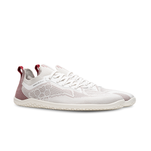 Primus Lite Knit Womens Off-White Burgundy | Vivobarefoot