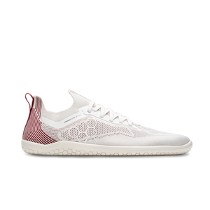 Primus Lite Knit Womens Off-White Burgundy | Vivobarefoot