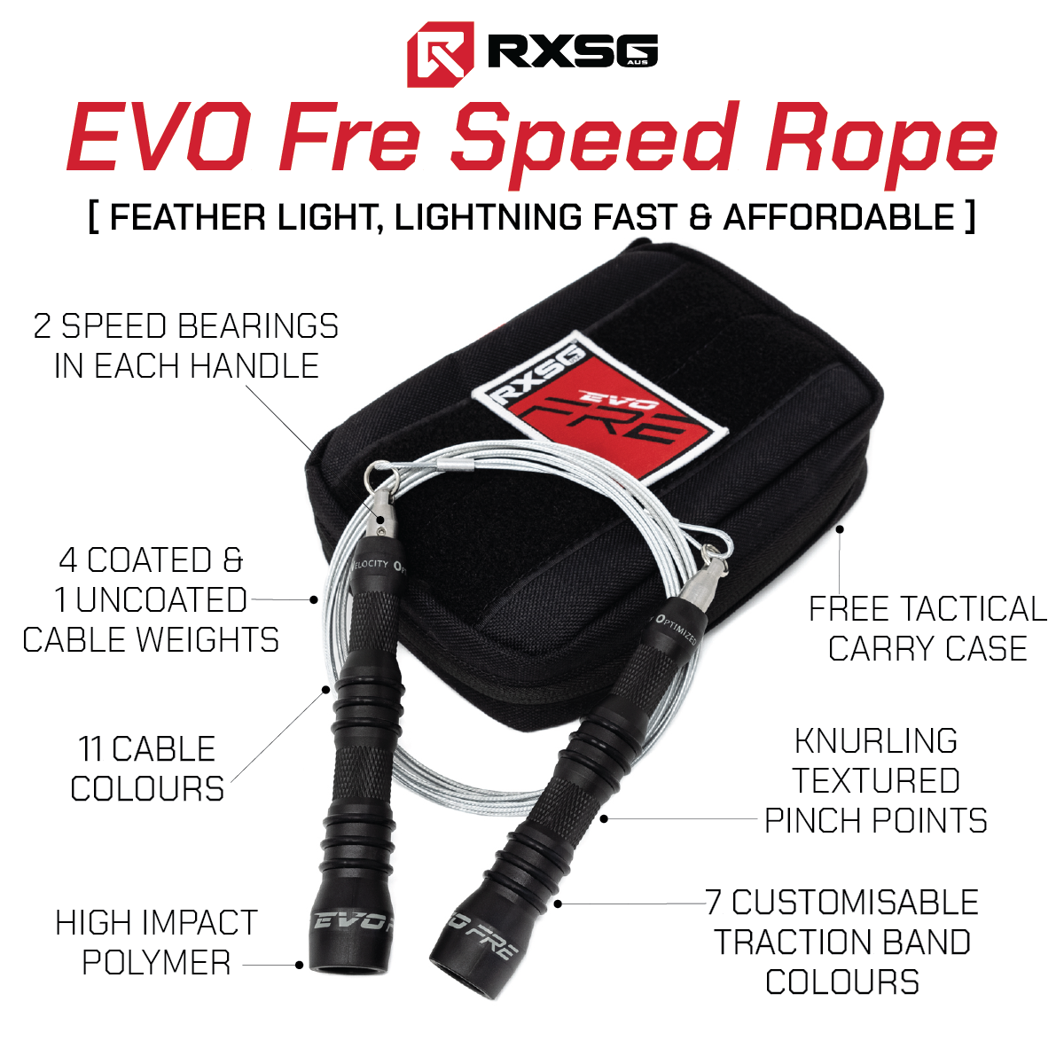 EVO FRE Speed Rope – Rx Smart Gear Australia