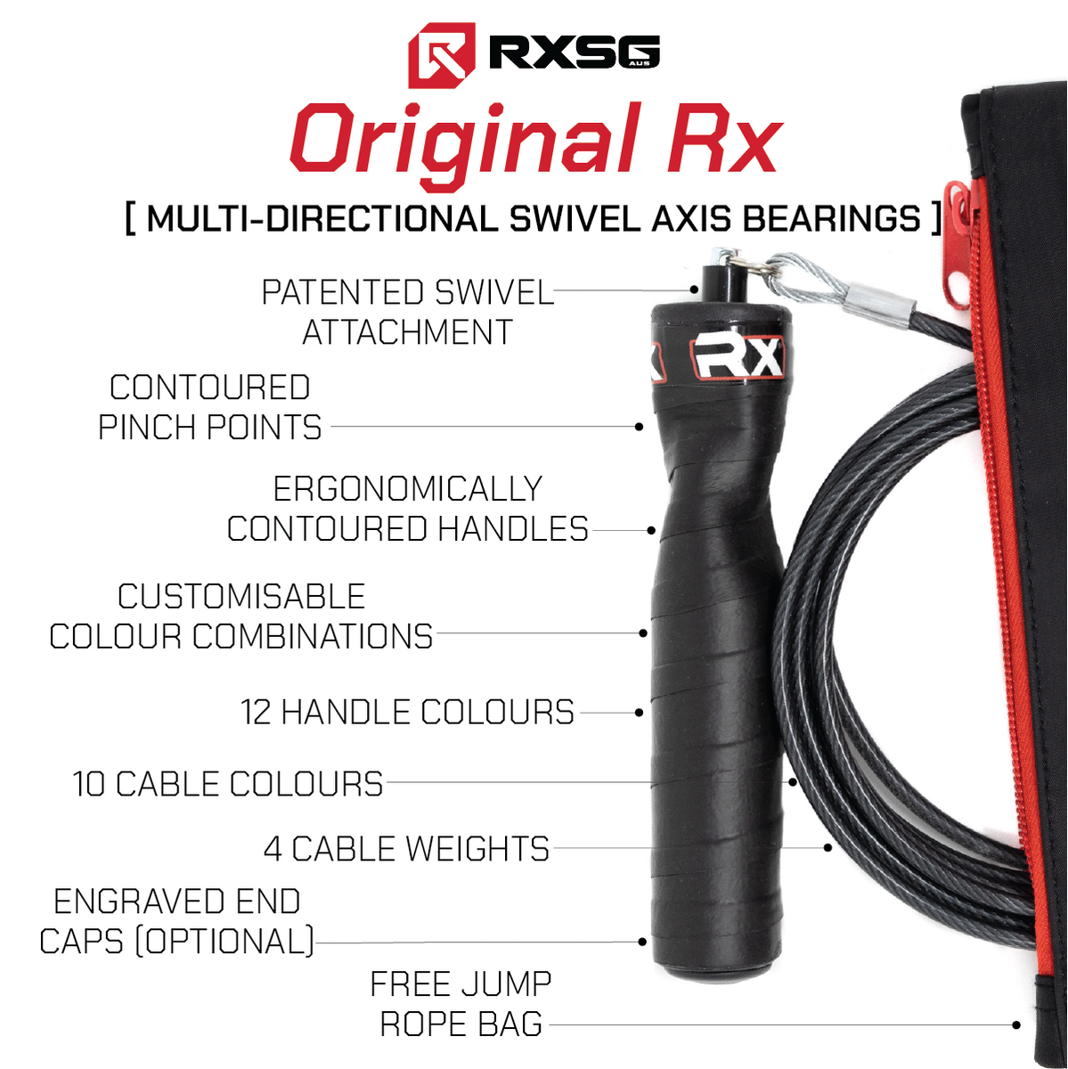 Original Rx Jump Rope Rx Smart Gear Australia